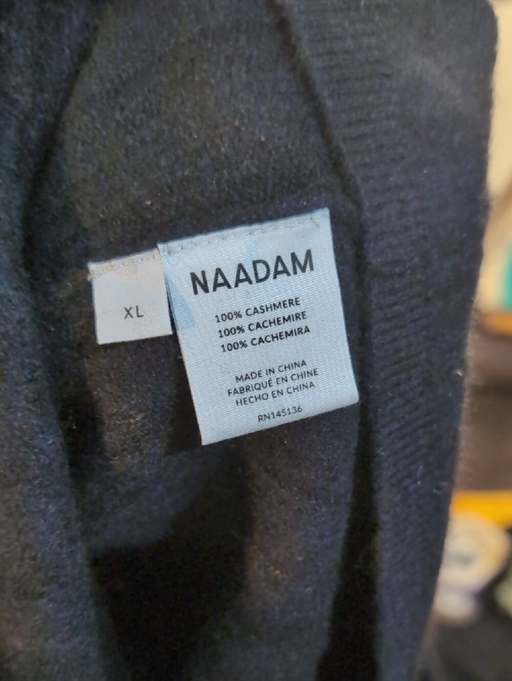 NAADAM Black Ribbed Scoop Neck Sweater - Picture 6 of 9